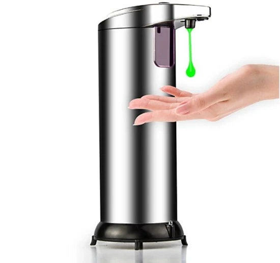 Distributeur automatique de savon à capteur en acier inoxydable 304, vente en gros, distributeur automatique de désinfectant pour les mains