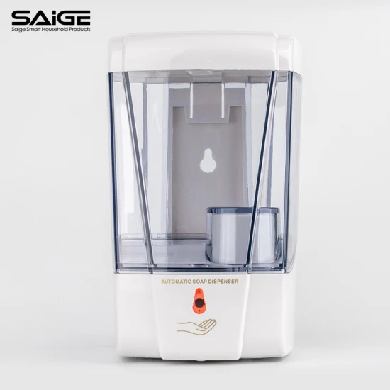Distributeur automatique de savon liquide de gel sans contact de capteur automatique fixé au mur d'hôtel de Saige 700ml