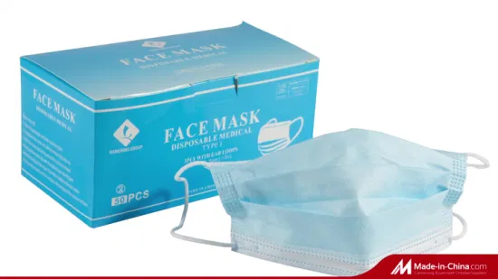 Masque facial jetable 3 plis non tissé d'approvisionnement médical