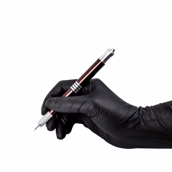 Gant de travail de sécurité de tatouage jetable de protection médicale, gants en latex d'examen médical en caoutchouc
